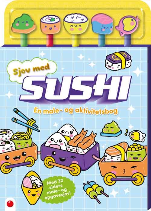 Sushi - Aktivitetsbog med blyanter - 9788772059600
