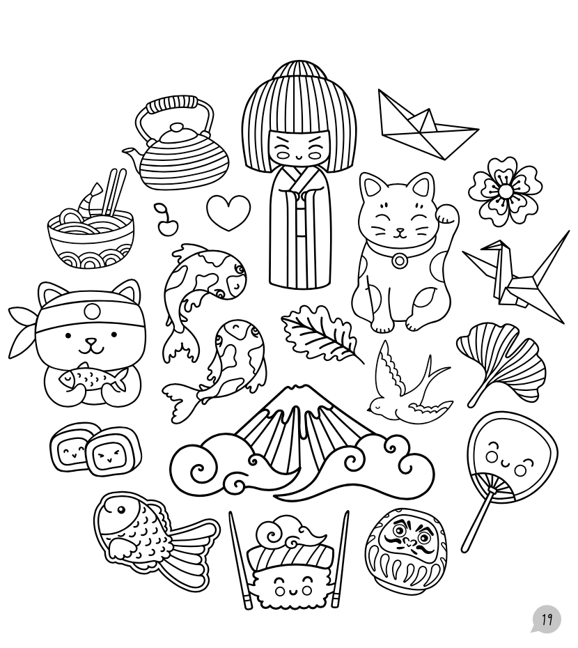 Aktivitetsbog med blyanter: Sjov med sushi - Image 3