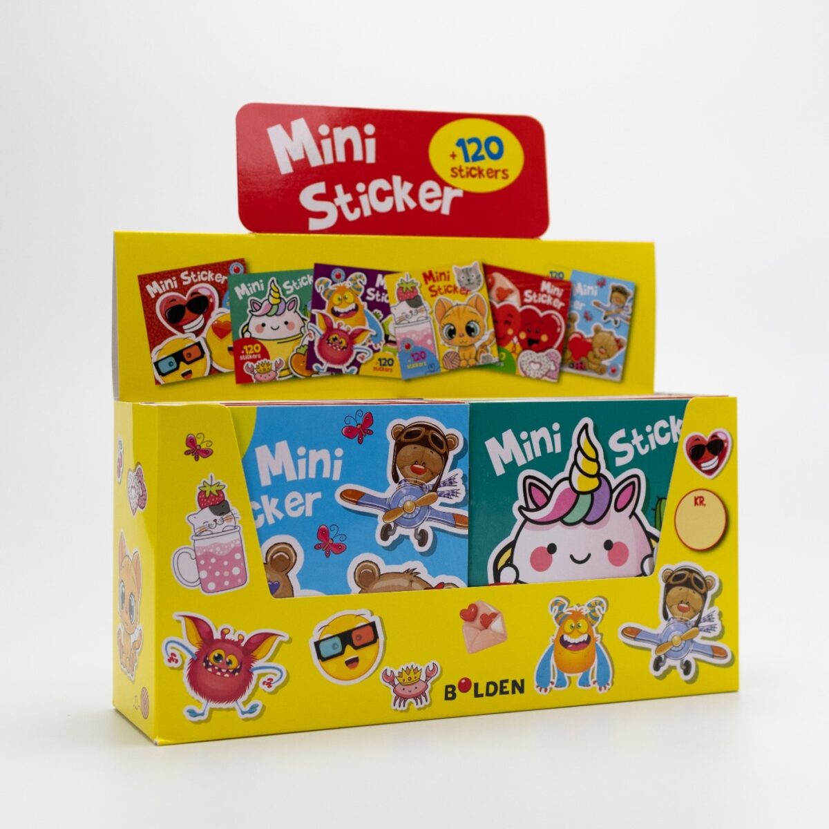 Snip Snap Snude: Mini-stickers 1-6 (display med 48 stk.)